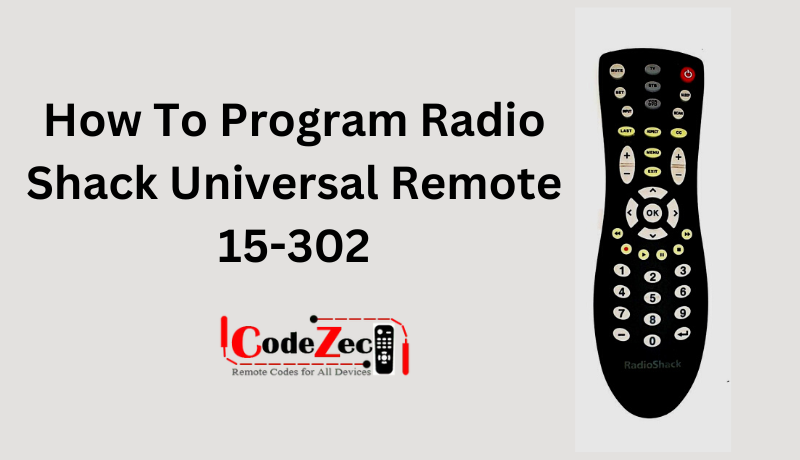 Program Radio Shack Universal Remote