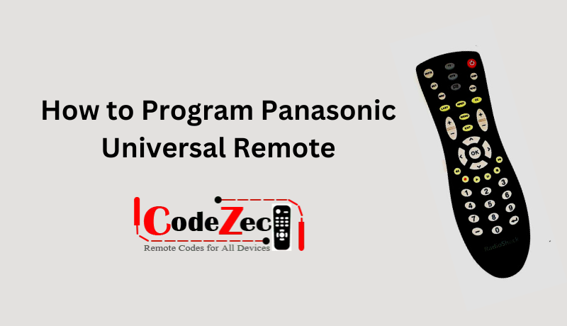 How to Program Panasonic Universal Remote