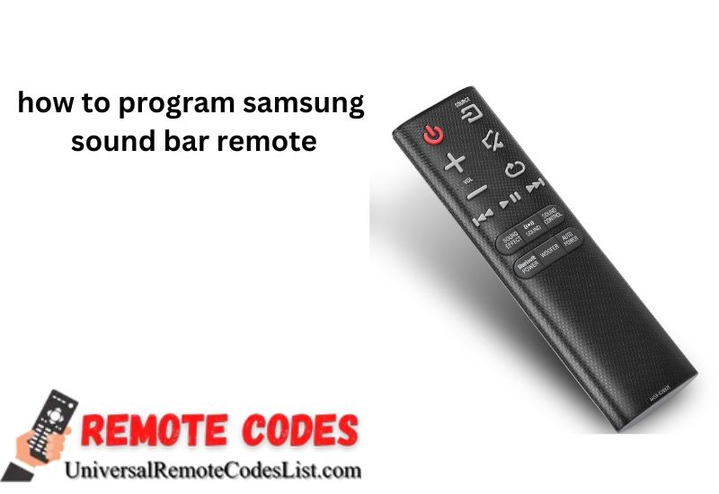 Program Samsung Soundbar Remote