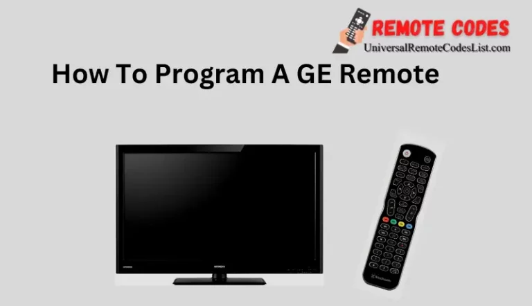 How To Program A GE Remote