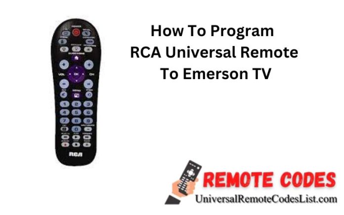 How To Program RCA Remote To Emerson TV | Updated 2023