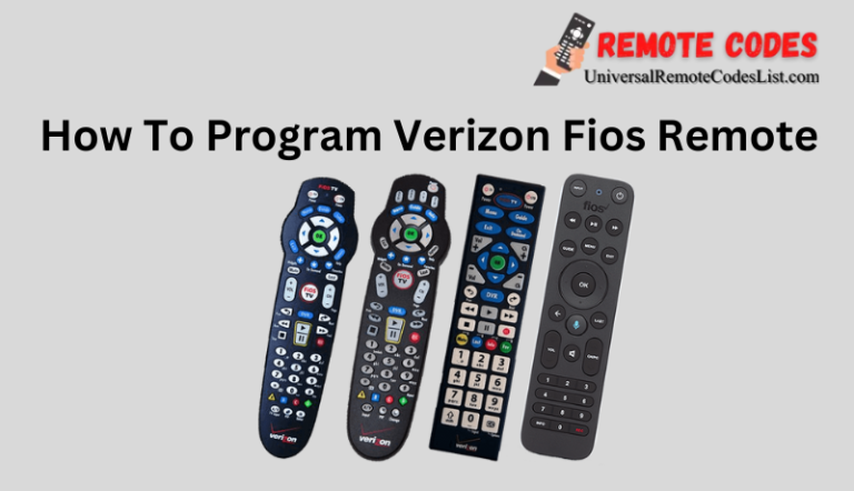 How To Program Verizon Fios Remote