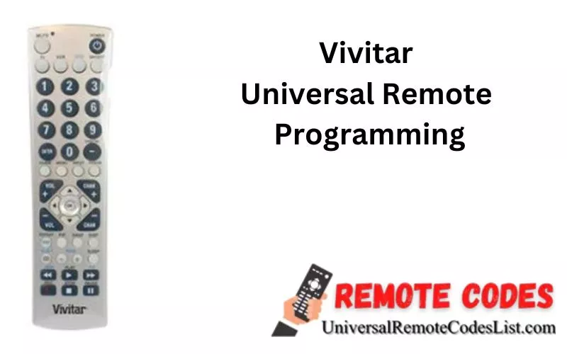 Vivitar Universal Remote Programming