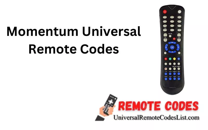 Momentum Universal Remote Codes