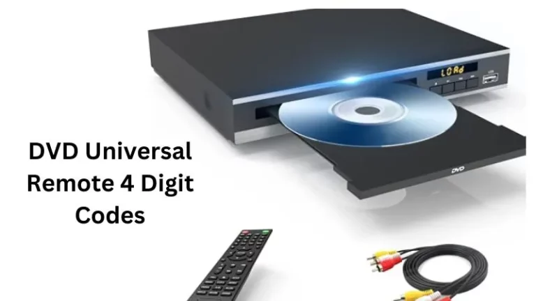 DVD Universal Remote 4 Digit Codes