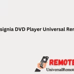 Insignia DVD Player Universal Remote Codes