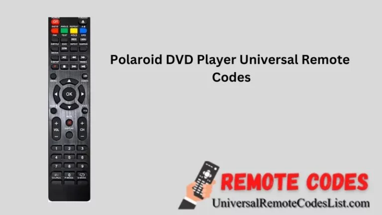 Polaroid DVD Player Universal Remote Codes