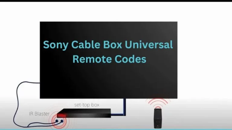 Sony Cable Box Universal Remote Codes