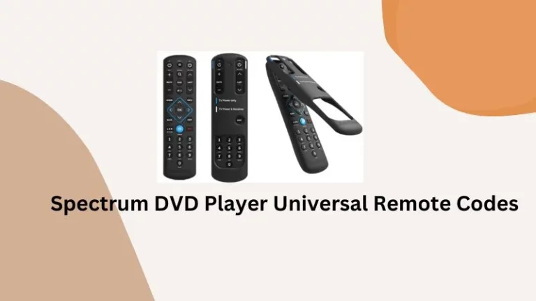 Spectrum DVD Player Universal Remote Codes