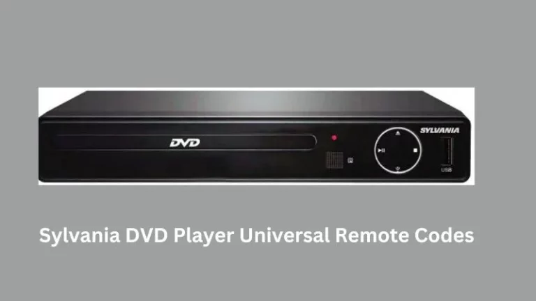 Sylvania DVD Player Universal Remote Codes