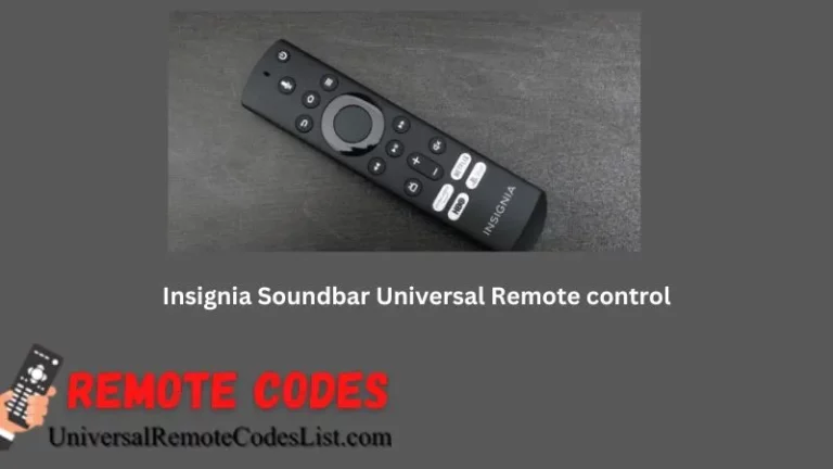 Insignia Soundbar Universal Remote control