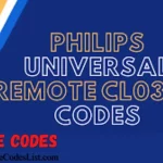 Philips Universal Remote Codes cl035a