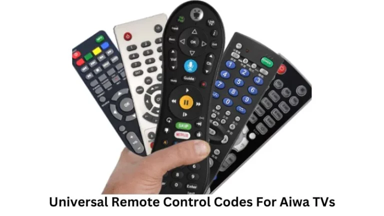Universal Remote Control Codes For Aiwa TVs