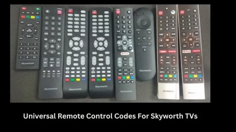 Universal Remote Control Codes For Skyworth TVs