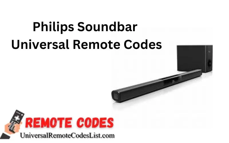 Philips Soundbar Universal Remote Codes